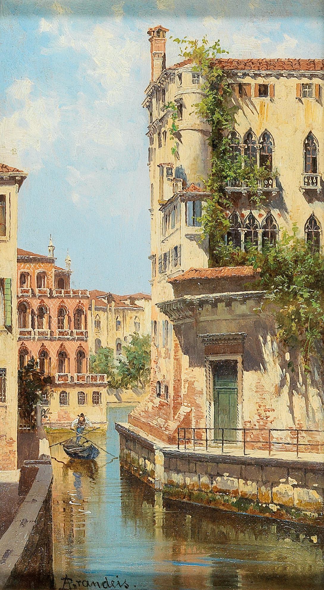 Antonietta Brandeis Canal in Venice with View of the Back of the Palazzo Rocca 1926 Fine Art Print