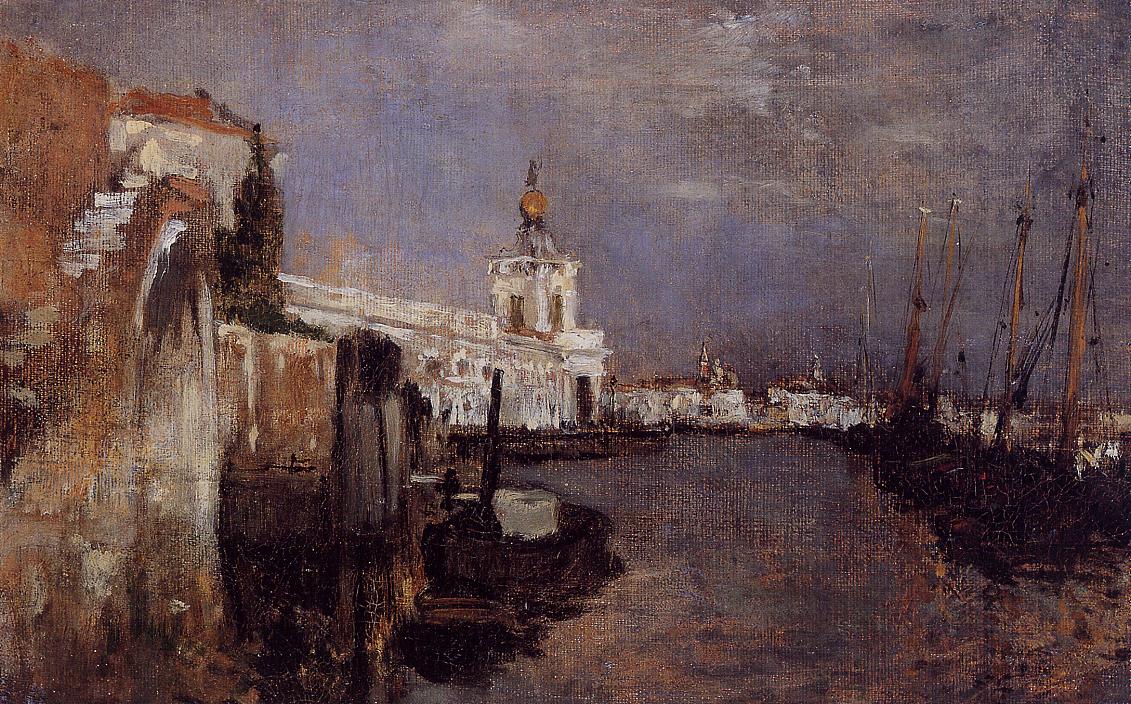 John Henry Twachtman Canal, Venice 1878 Fine Art Print