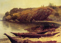 Albert Bierstadt Canoes 1888 Fine Art Print