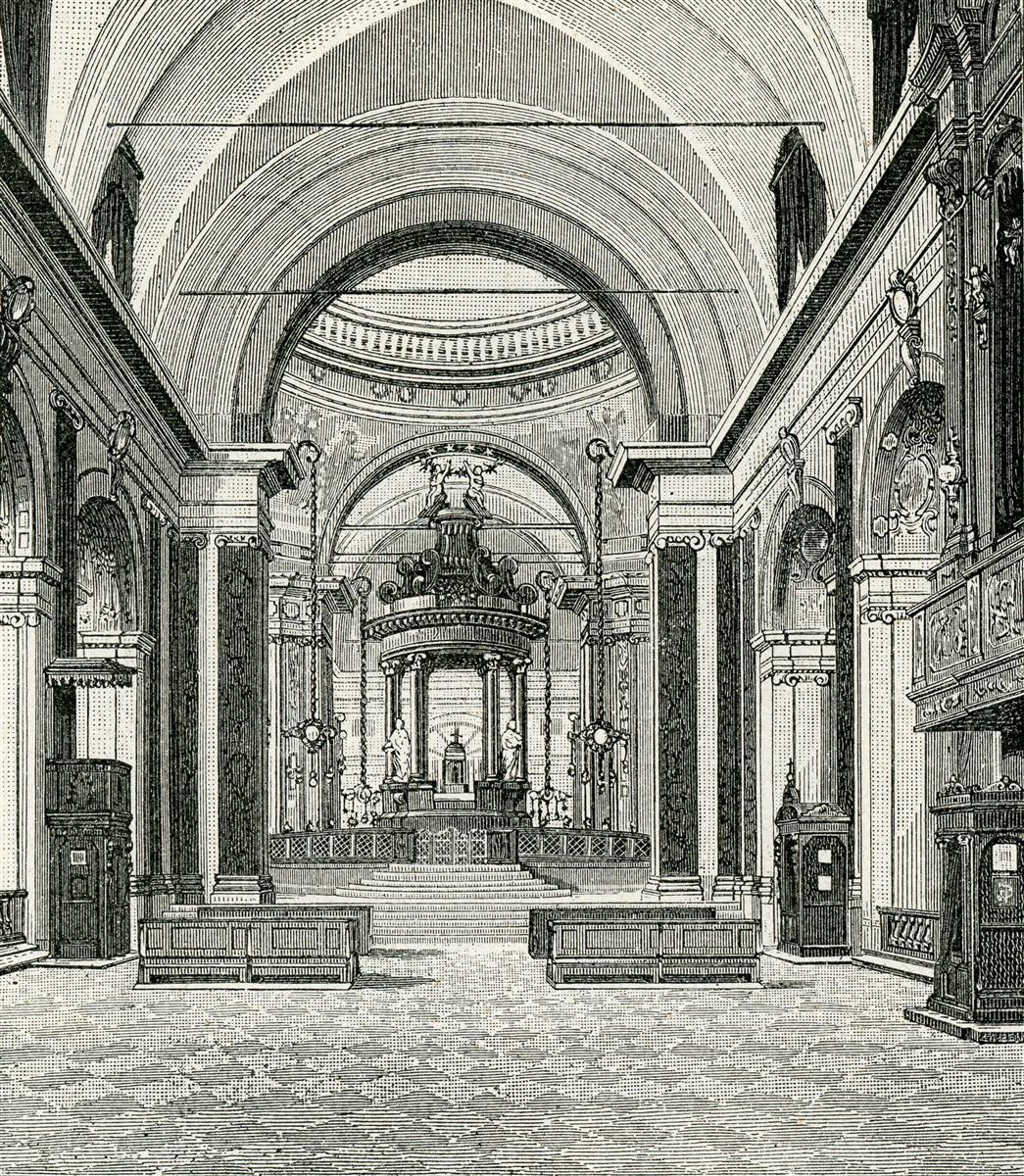 Giuseppe Barberis Interno Del Santuario 1897 Fine Art Print