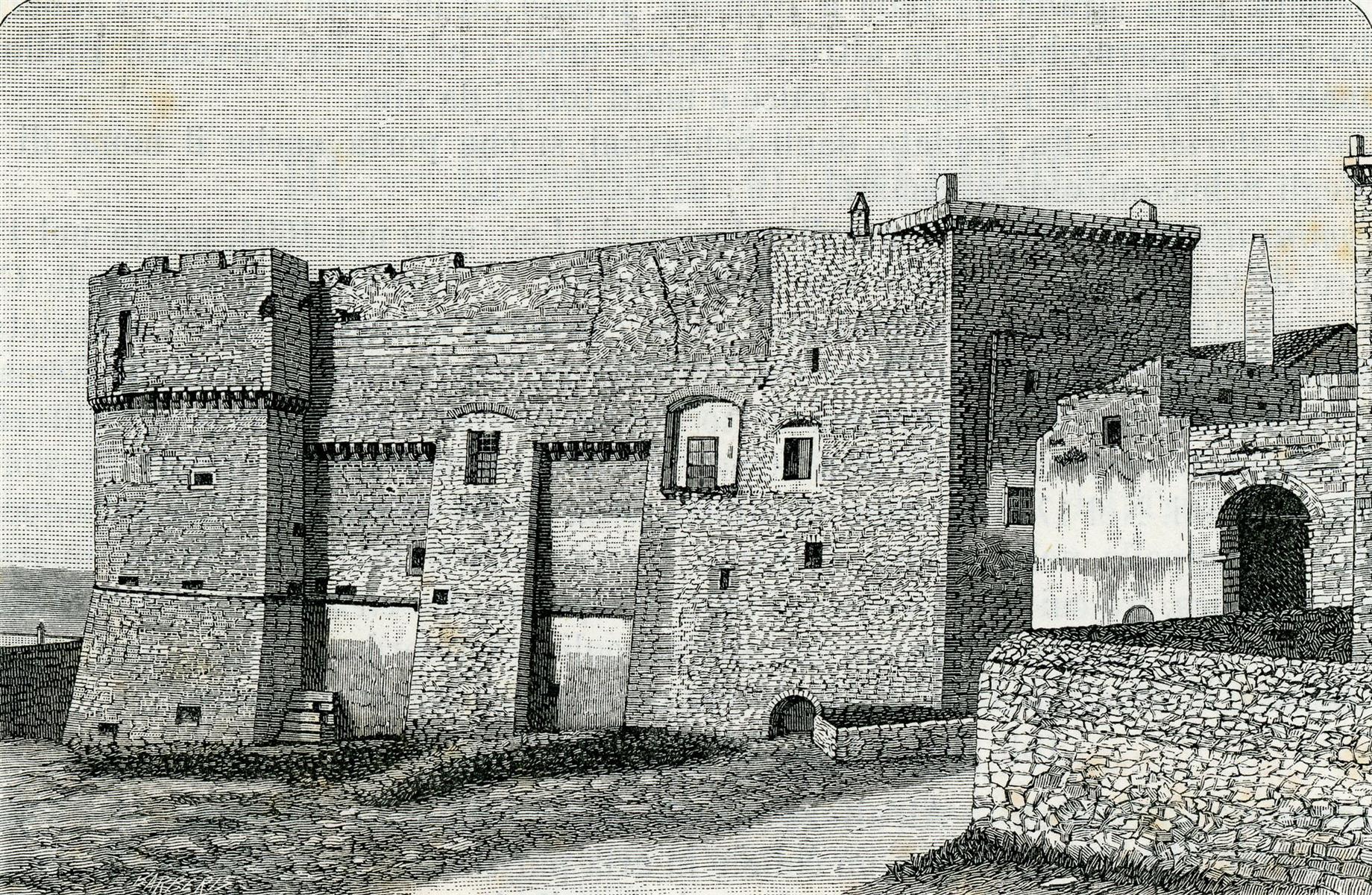 Giuseppe Barberis Castello Con Torrione a Mandorla 1899 Fine Art Print