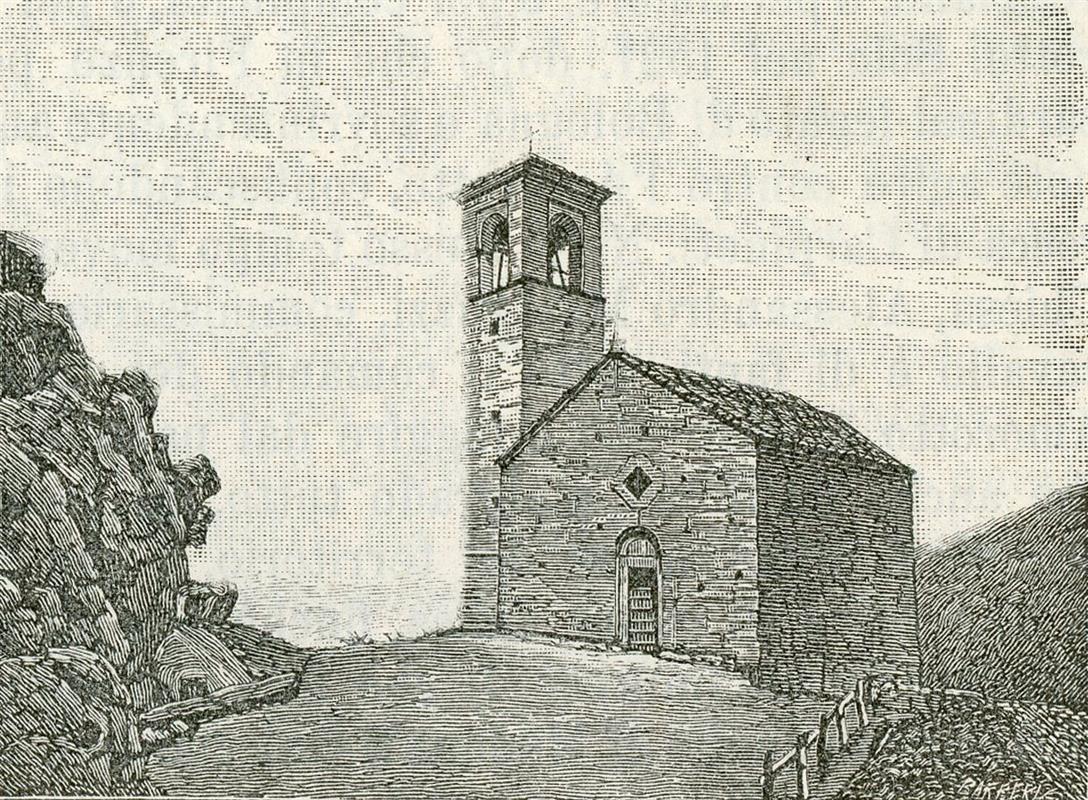 Giuseppe Barberis La Chiesetta 1901 Fine Art Print