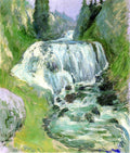 John Henry Twachtman Cascades Waterfall 1891 Fine Art Print