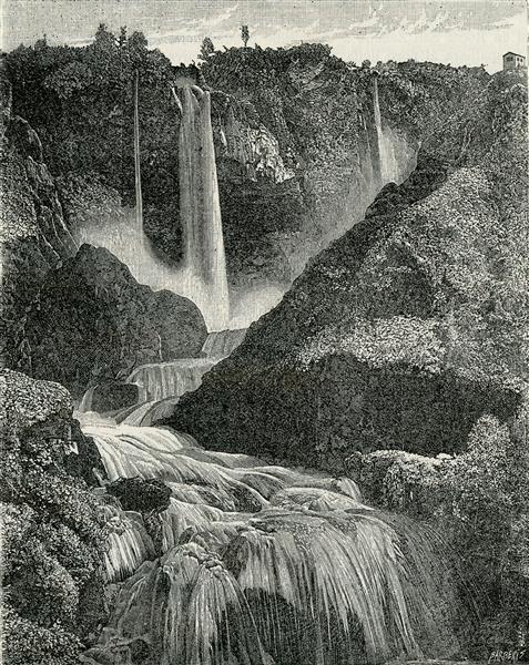 Giuseppe Barberis Cascata Delle Marmore 1895 Fine Art Print