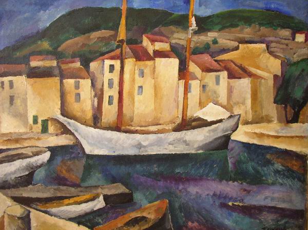 Pyotr Konchalovsky Cassis. Boats. 1913 Fine Art Print