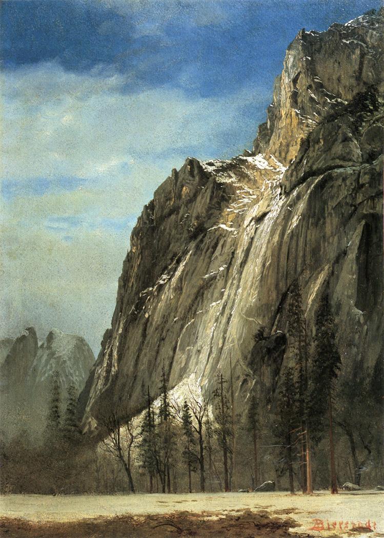 Albert Bierstadt Cathedral Rocks, A Yosemite View 1872 Fine Art Print