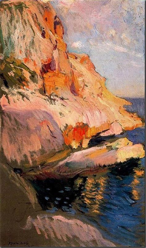 Joaquín Sorolla Cave at San Antonio, Javea 1905 Fine Art Print