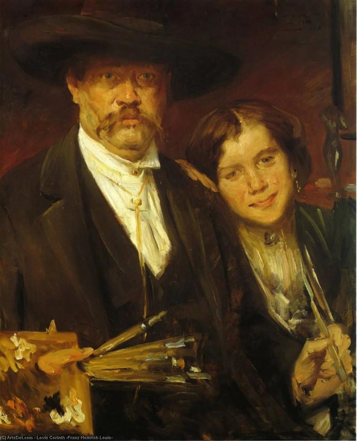 Lovis Corinth Self-Portrait 1888 Fine Art Print