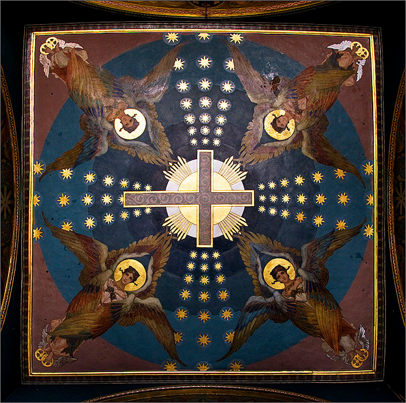 Wilhelm Kotarbinski Ceiling at Kyiv St. Volodymyr Cathedral 1896 Fine Art Print