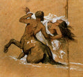Arnold Böcklin Centaur and Nymph 1855 Fine Art Print