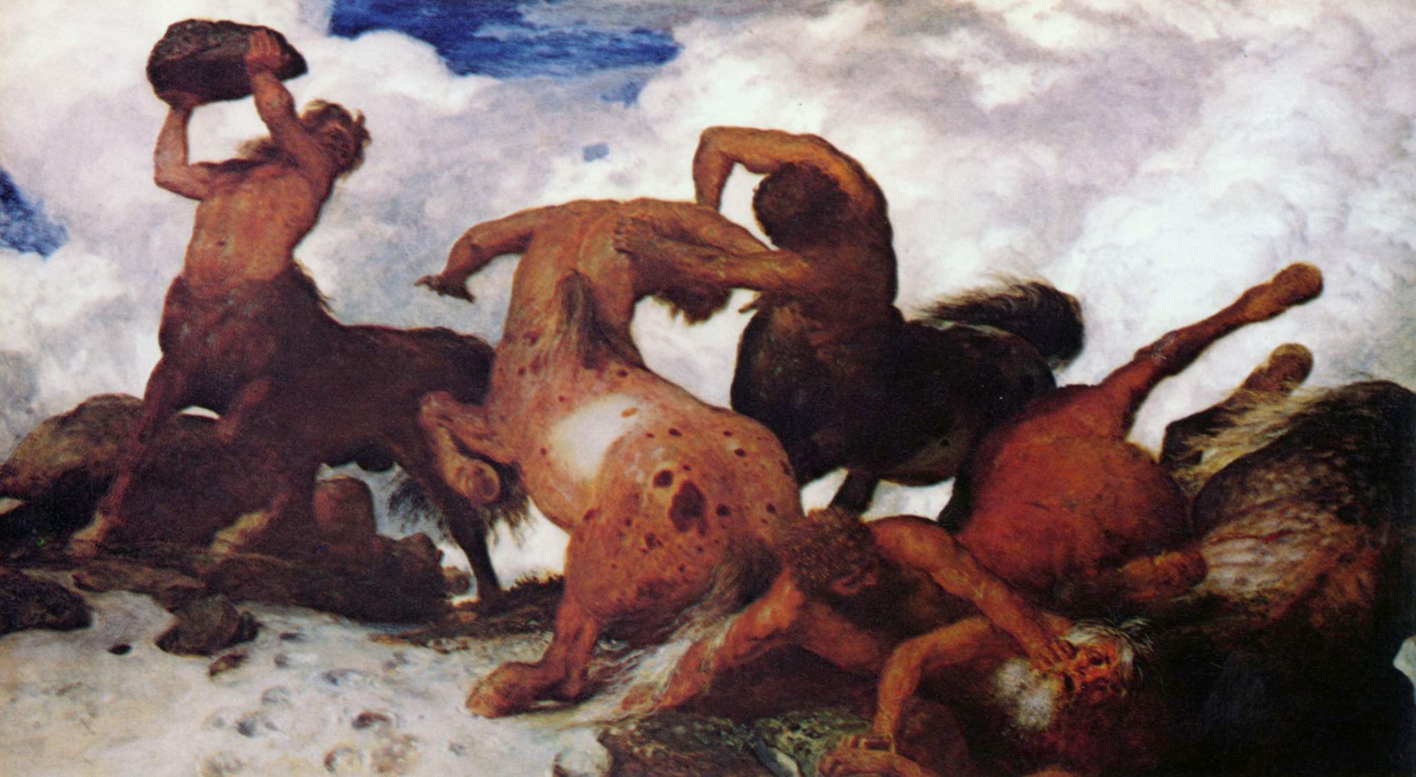 Arnold Böcklin Battle of the Centaurs 1873 Fine Art Print