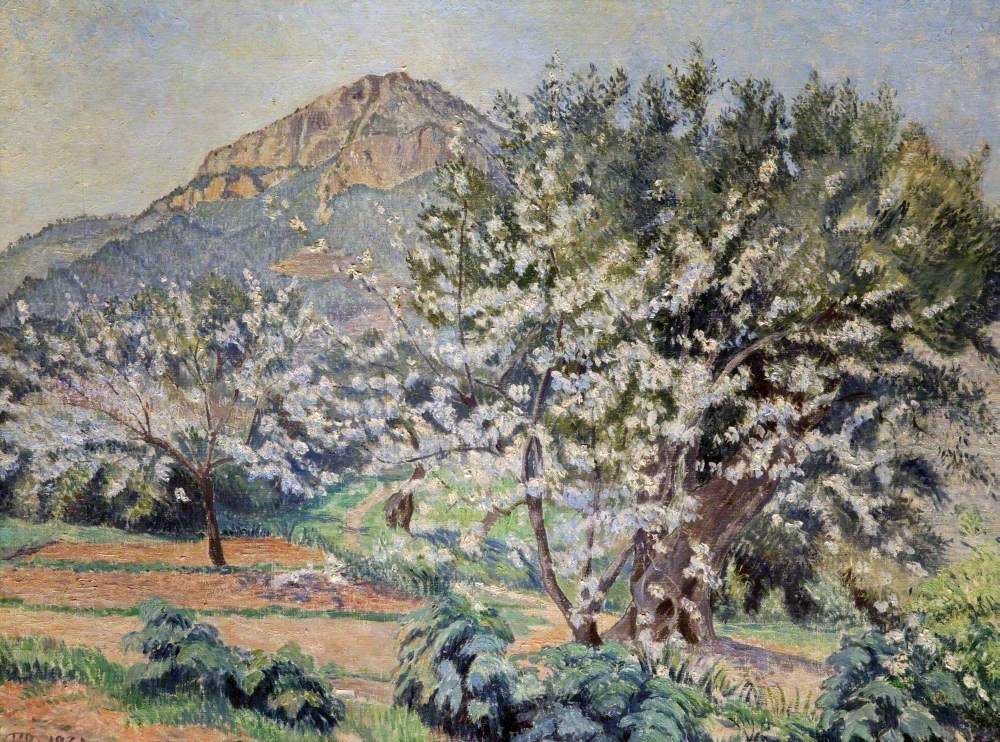 Lucien Pissarro Cerisiers En Fleur 1931 Fine Art Print
