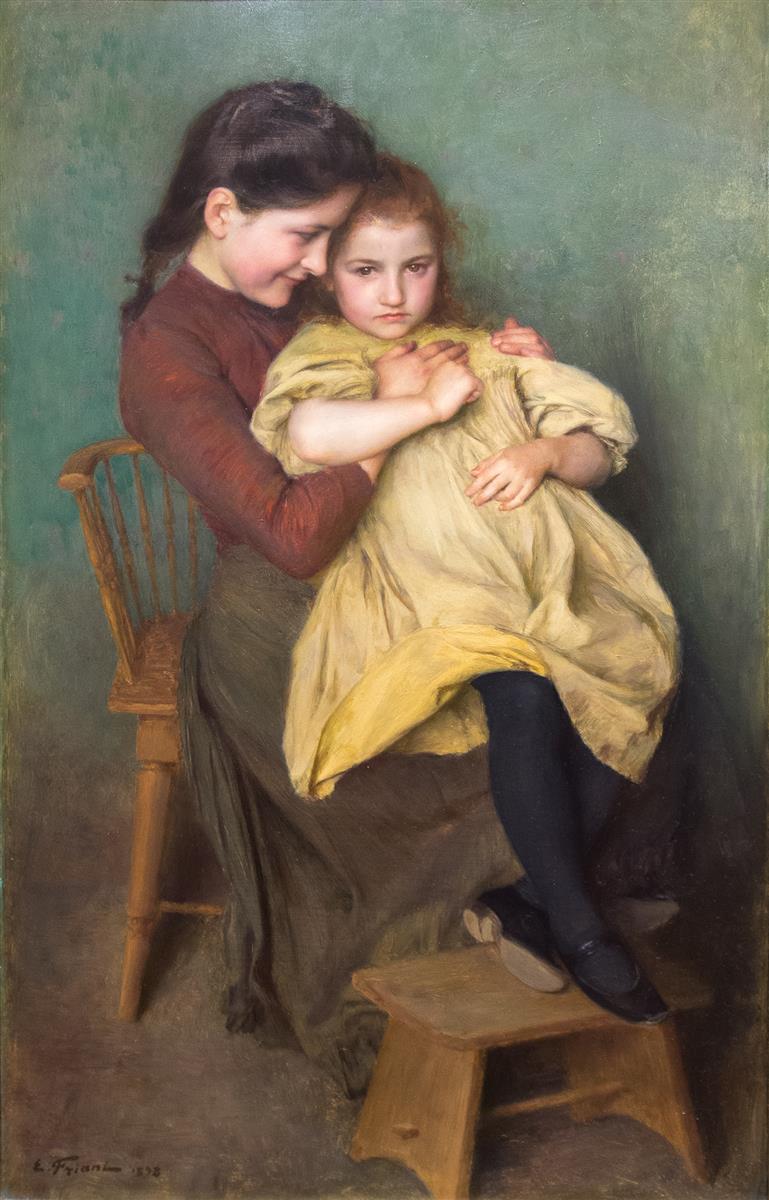 Émile Friant The Child's Sorrow 1898 Fine Art Print