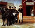 Niko Pirosmani Phaeton by the Canteen 1916 Fine Art Print