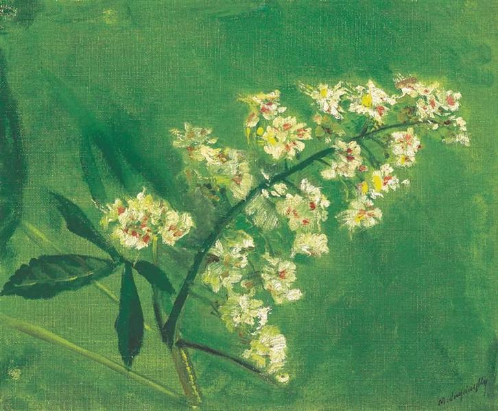 Laszlo Mednyanszky Chestnut Flower 1919 Fine Art Print