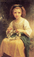 William-Adolphe Bouguereau Child Braiding A Crown 1874 Fine Art Print