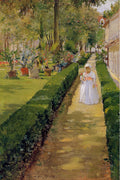 William Merritt Chase Child on a Garden Walk 1888 Fine Art Print
