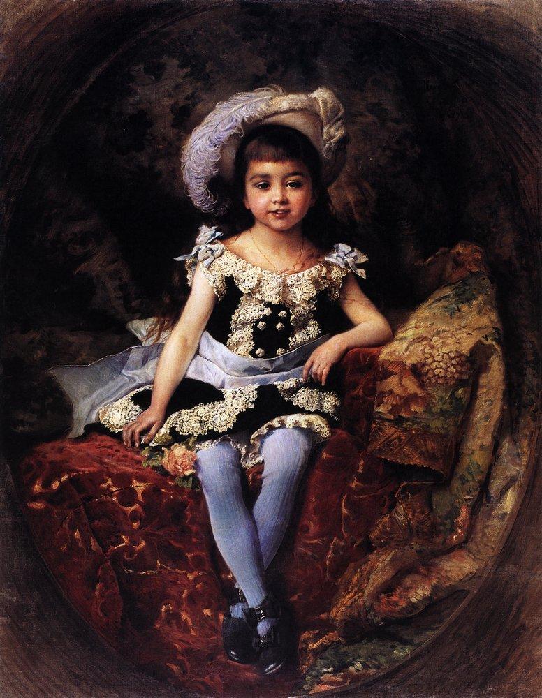 Konstantin Makovsky Child Portrait 1879 Fine Art Print