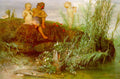Arnold Böcklin Children Carving may Flutes 1877 Fine Art Print