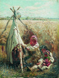 Konstantin Makovsky Children in a Field 1870 Fine Art Print