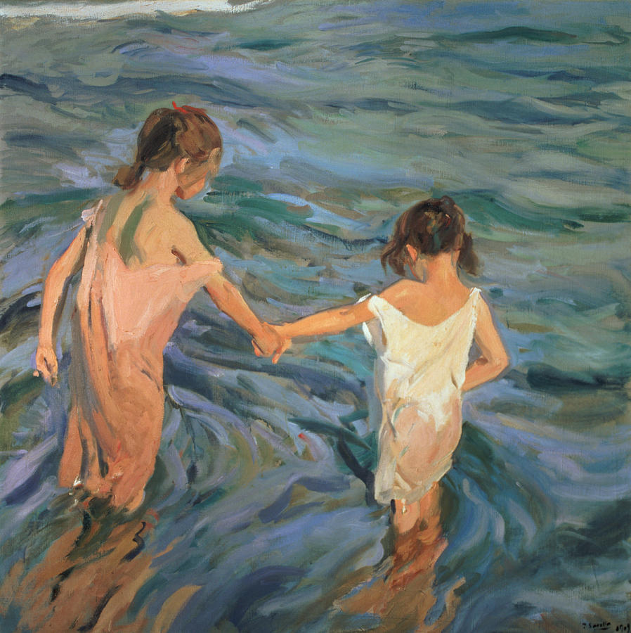 Joaquín Sorolla Children in the Sea 1909 Fine Art Print
