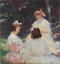 Frank W. Benson Children in Woods 1905 Fine Art Print