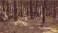 Max Liebermann Children's Playground in Tiergarten Park in Berlin 1885 Fine Art Print