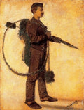 Laszlo Mednyanszky Chimney-sweeper (Carrier of Luck) 1918 Fine Art Print
