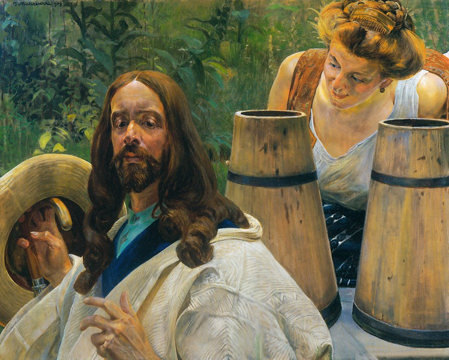 Jacek Malczewski Christ and Samaritan Woman 1909 Fine Art Print