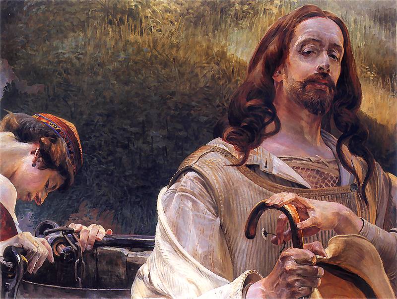 Jacek Malczewski Christ and the Samaritan Woman 1912 Fine Art Print