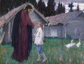 Mikhail Nesterov Christ Blesses Bartholomew 1890 Fine Art Print