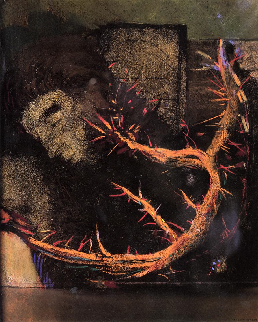 Odilon Redon Christ with Red Thorns 1897 Fine Art Print