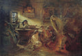 Konstantin Makovsky Christmas Fortune Telling 1905 Fine Art Print
