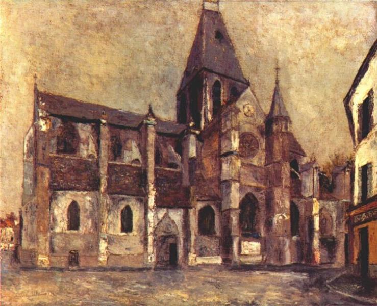 Maurice Utrillo Church at Villiers le Bel 1909 Fine Art Print