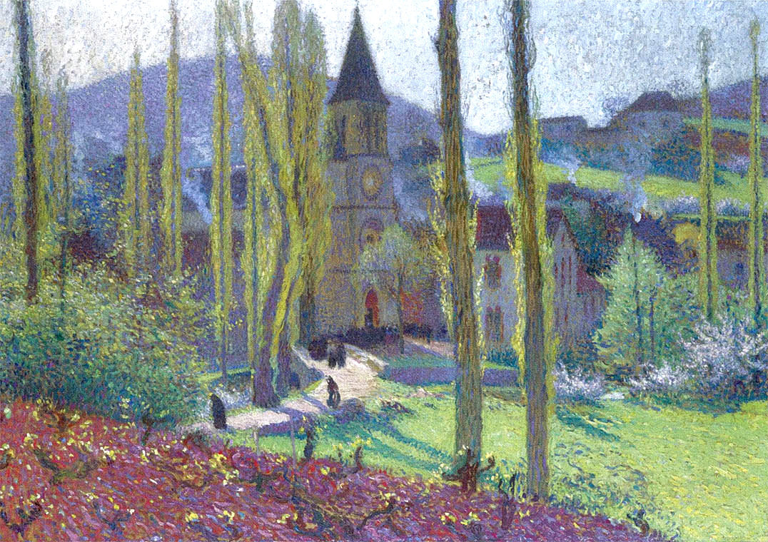 Henri Martin Church in Labastide du Vert 1920 Fine Art Print