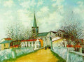 Maurice Utrillo Church in Suburbs 1914 Fine Art Print