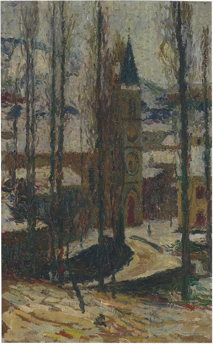 Henri Martin Church in Winter 1915 Fine Art Print