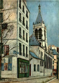 Maurice Utrillo Church of St. Severin 1913 Fine Art Print