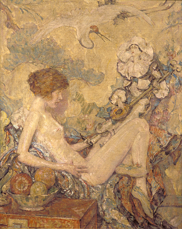 Robert Lewis Reid Circe and Anatol 1926 Fine Art Print