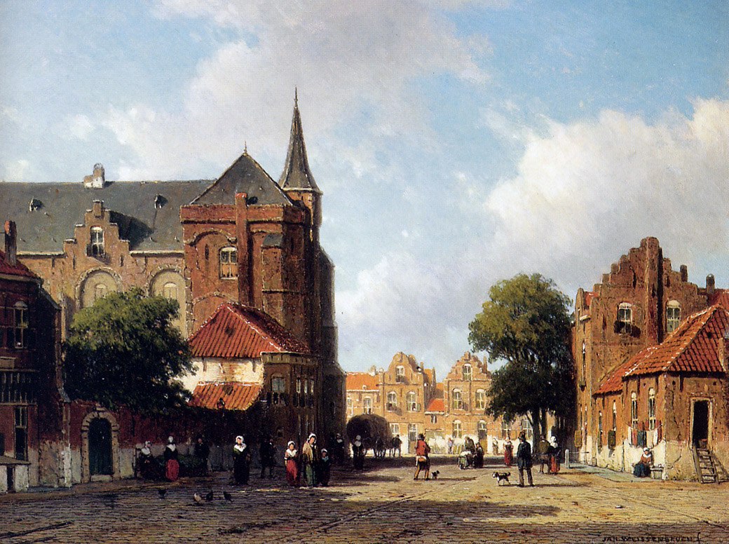 Johan Hendrik Weissenbruch City View 1903Fine Art Print