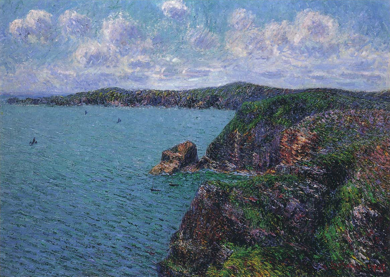 Gustave Loiseau Cliffs at Cape Frehel 1905 Fine Art Print