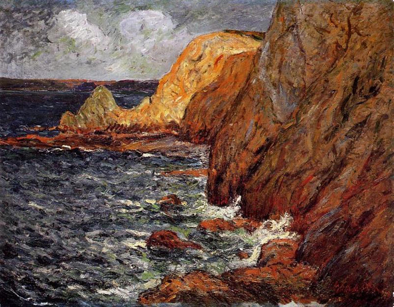 Maxime Maufra Cliffs 1904 Fine Art Print