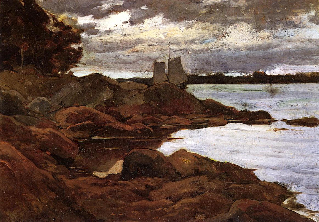 Willard Metcalf Close of Day on the Maine Shore 1881 Fine Art Print