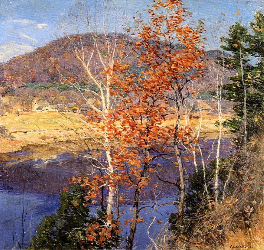 Willard Metcalf Closing Autumn 1924 Fine Art Print