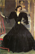 Joaquín Sorolla Clotilde in a Black Dress 1906 Fine Art Print