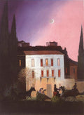 Tivadar Kosztka Csontvary Coaches in Athens at New Moon 1904 Fine Art Print