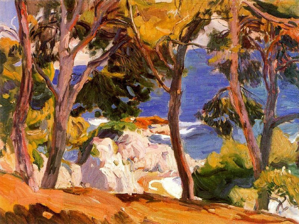 Joaquín Sorolla Coast at Santa Cristina 1914 Fine Art Print