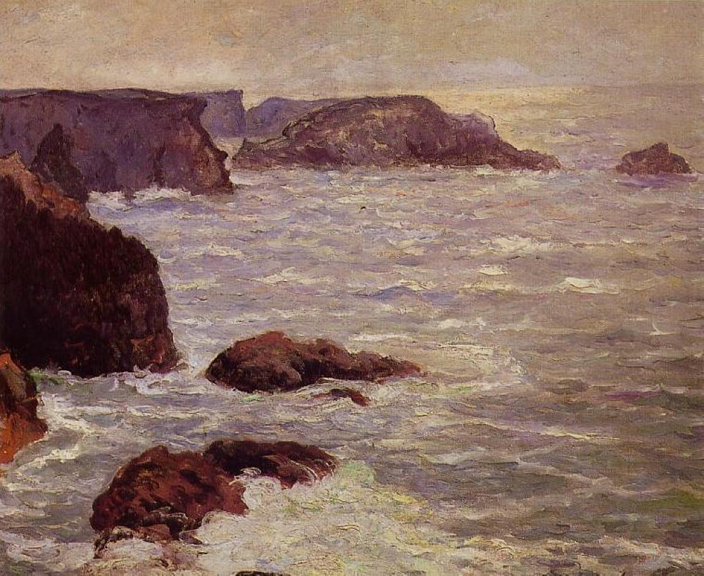 Maxime Maufra Coast Goulphar 1905 Fine Art Print