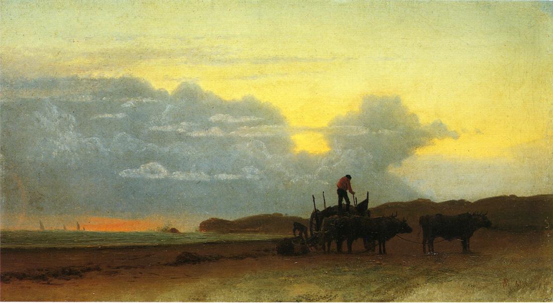 Albert Bierstadt Coastal View, Newport 1861 Fine Art Print