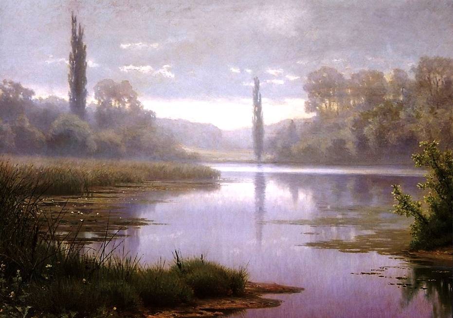 Efim Volkov Cobweb Morning 1890 Fine Art Print